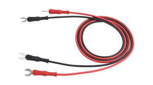 Spade Connector Test Lead Set, 30A, Black, Red